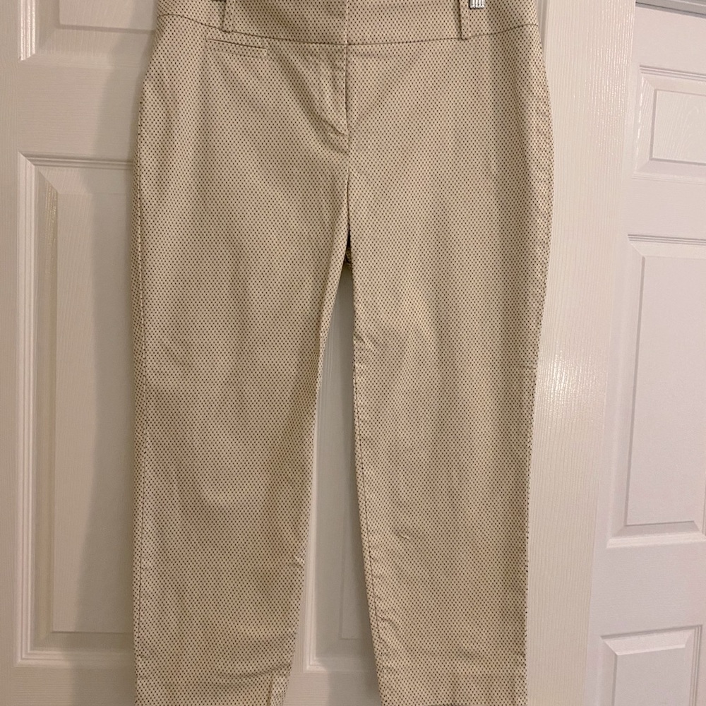 LOFT Cropped Pants, Dot Print